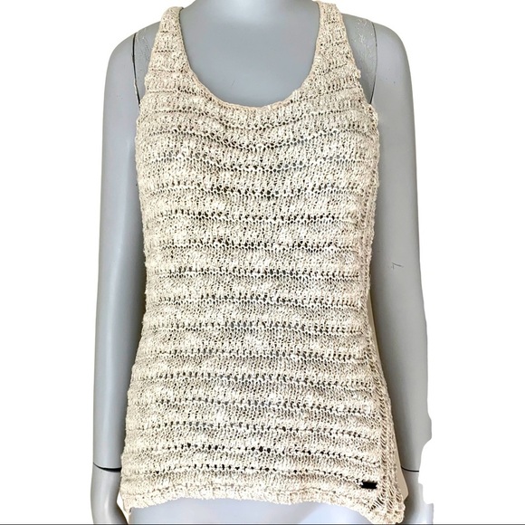 ABERCROMBIE & FITCH Crochet Knit Racerback Sweater Tank - Picture 13 of 13
